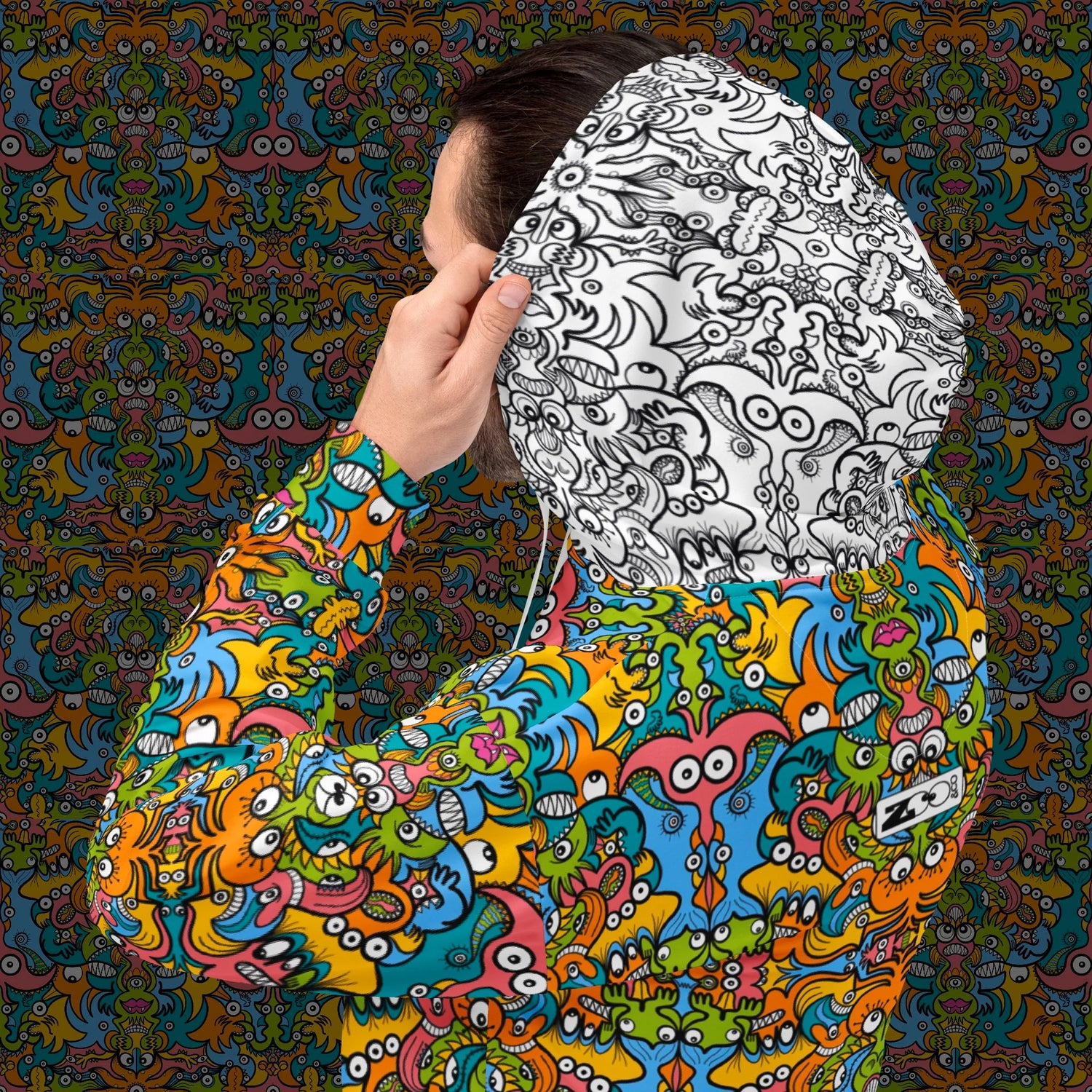Enchantimals Fantasy Doodle Edition. All-over print Unisex Zip Hoodie by Zoo&co