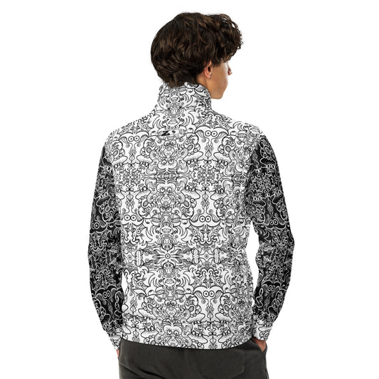 Enchantimals Monochrome Doodle Edition Unisex track jacket. Back view
