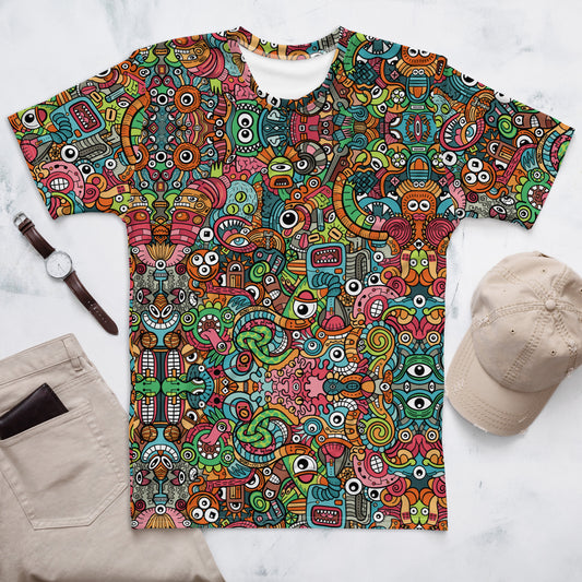 Robot Odyssey: A High-Tech Adventure with Quirky Bots - Men's t-shirt. Lifestyle