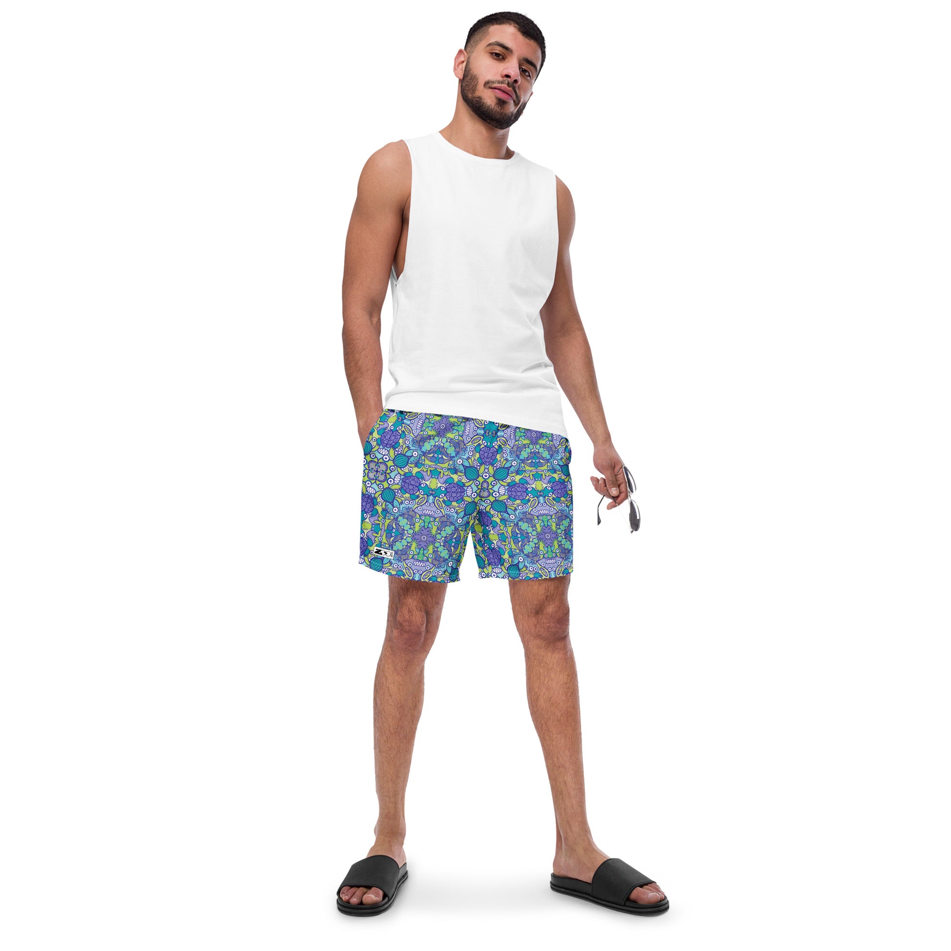 Once upon a time in an ocean full of life Men's swim trunks. Lifestyle