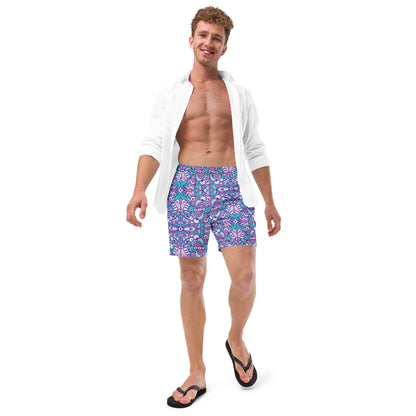 Planet 5: Aquatic Creatures from the Doodles of the Galaxy - Men's swim trunks. Lifestyle