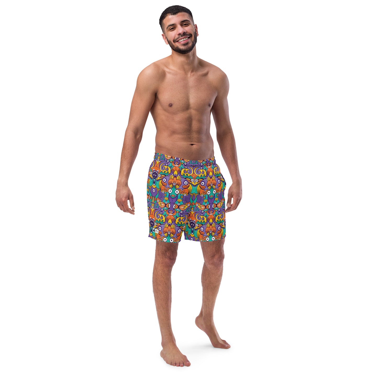 Dive into Whimsical Waters: An Undersea Odyssey - Men's swim trunks. Lifestyle