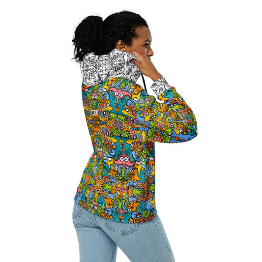 Enchantimals Fantasy Doodle Edition - Unisex zip hoodie. Lifestyle