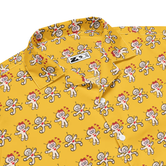 Voodoo Love Chase: Spooky Romance VooDuo - Unisex button shirt. Product details