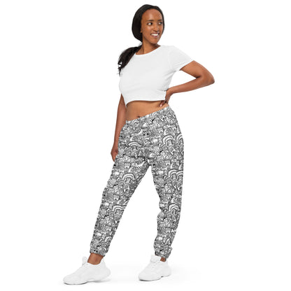 Fill your world with cool doodles Unisex track pants