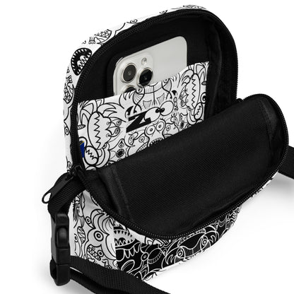 The powerful dark side of the Doodle world - Utility crossbody bag. Product details. Interior pocket