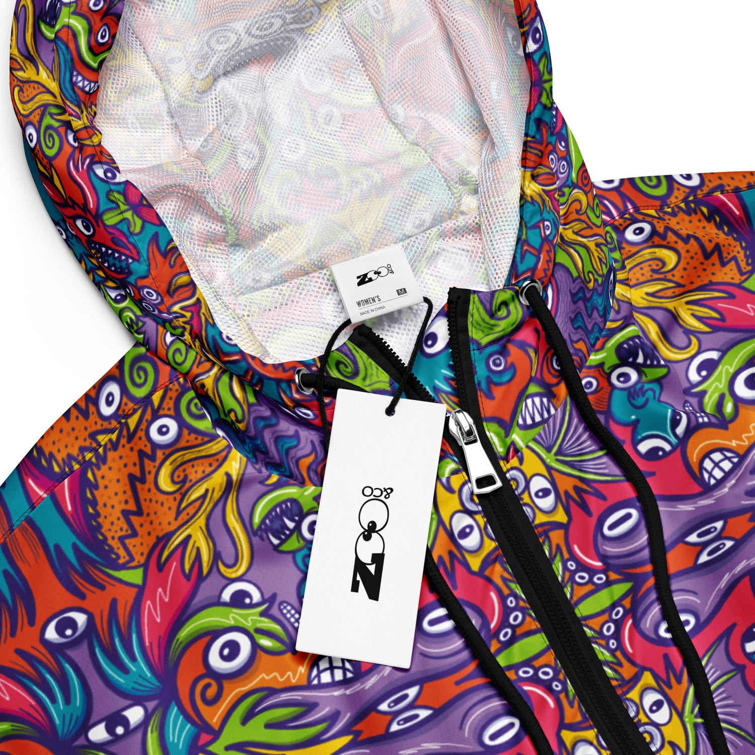 The Wizard's Dream: Shaping a New Generation of Doodle Creatures - Women’s cropped windbreaker. Product details