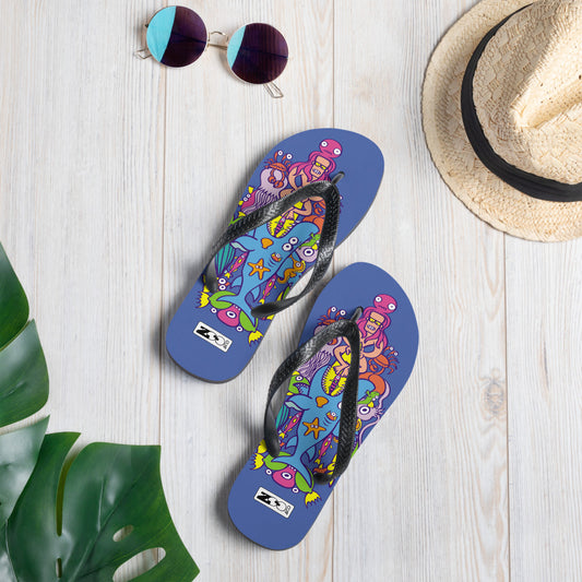 Surfing is a true extreme sport Flip-Flops. Lifestyle