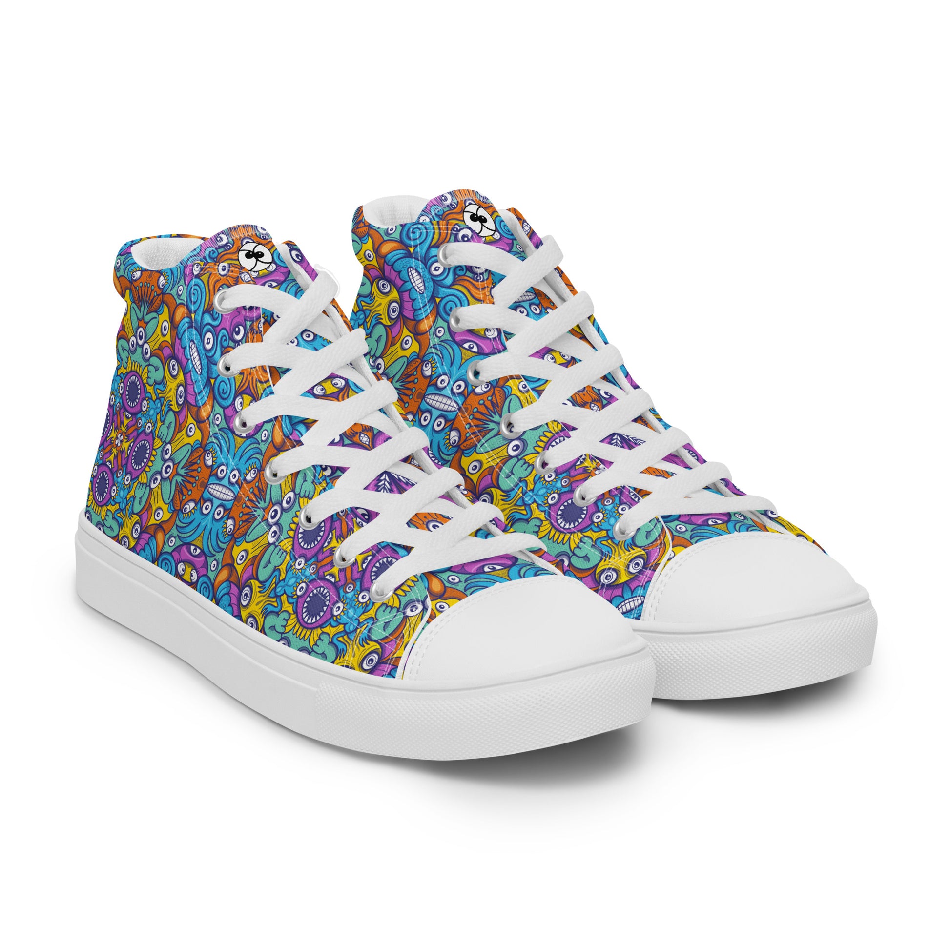 The ultimate sea beasts cast from the deep end of the ocean - Women’s high top canvas shoes. Overview