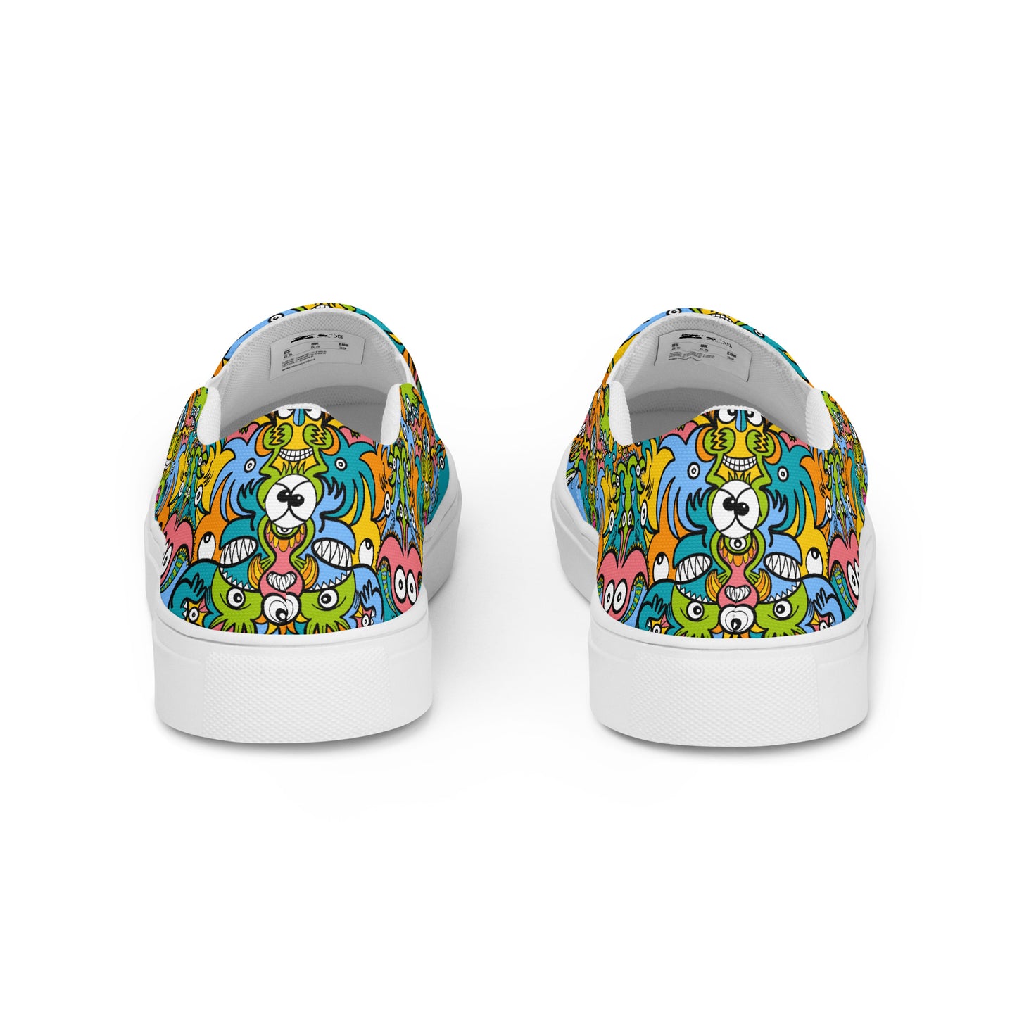 Enchantimals Fantasy Doodle Edition - Women’s slip-on canvas shoes. Back view