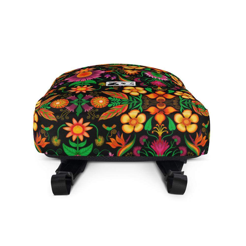 Wild flowers in a luxuriant jungle Backpack-Backpacks