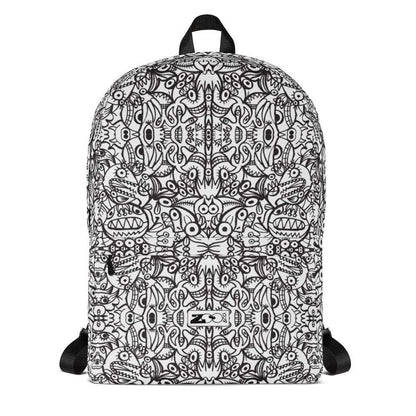 Brush style doodle critters Backpack-Backpacks