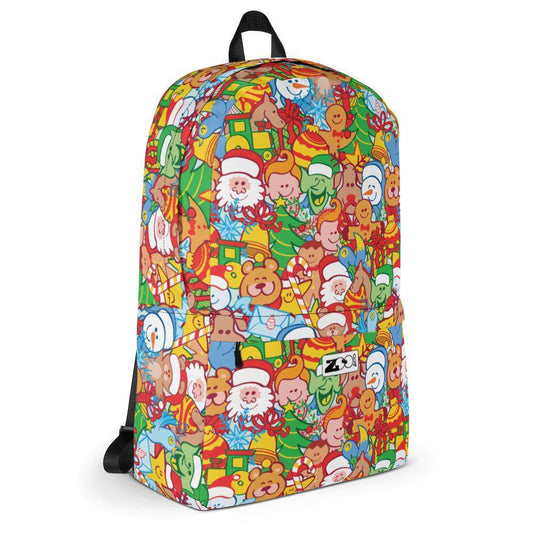 All Christmas stars in a pattern design Backpack-Backpacks