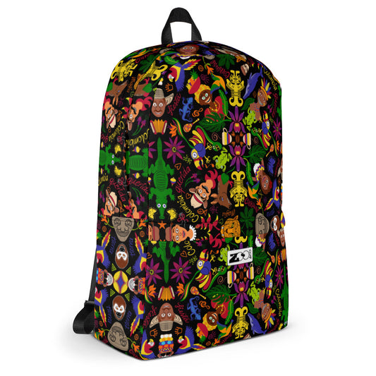 Colombia, the charm of a magical country Backpack. Side view