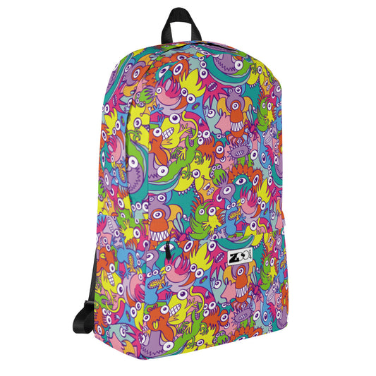 Doodle art street parade Backpack. Overview