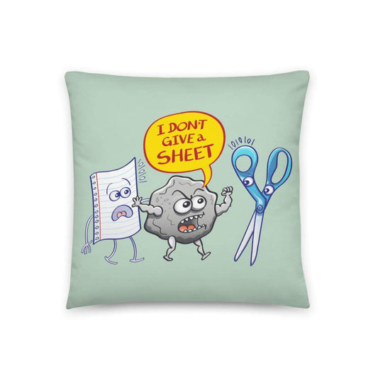 Rock doesn't give a sheet to the scissors Basic Pillow-Basic pillows