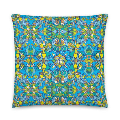 Exotic birds tropical pattern Basic Pillow-Basic pillows