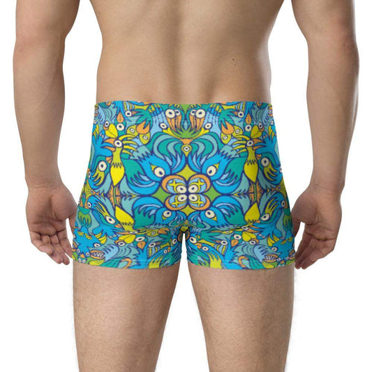 Exotic birds tropical pattern Boxer Briefs-Boxer briefs