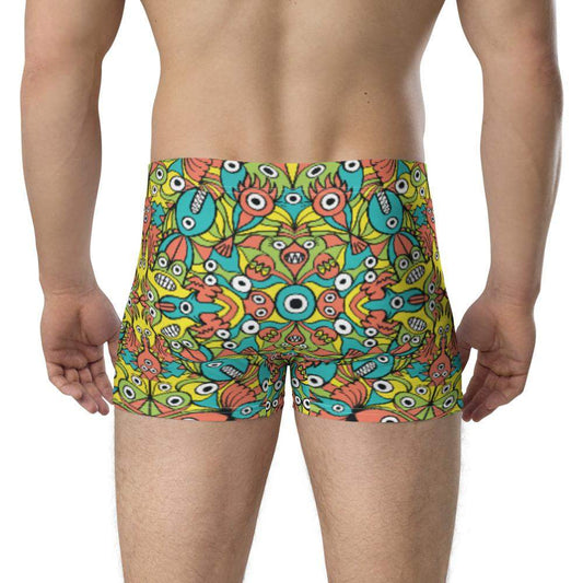 Alien monsters pattern design Boxer Briefs-Boxer briefs