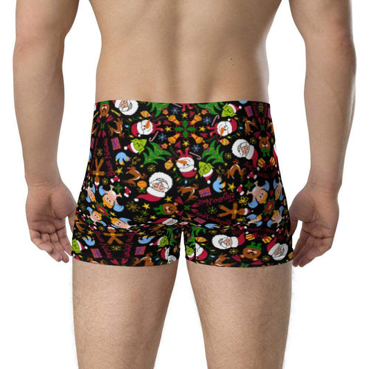 The joy of Christmas pattern design Boxer Briefs-Boxer briefs