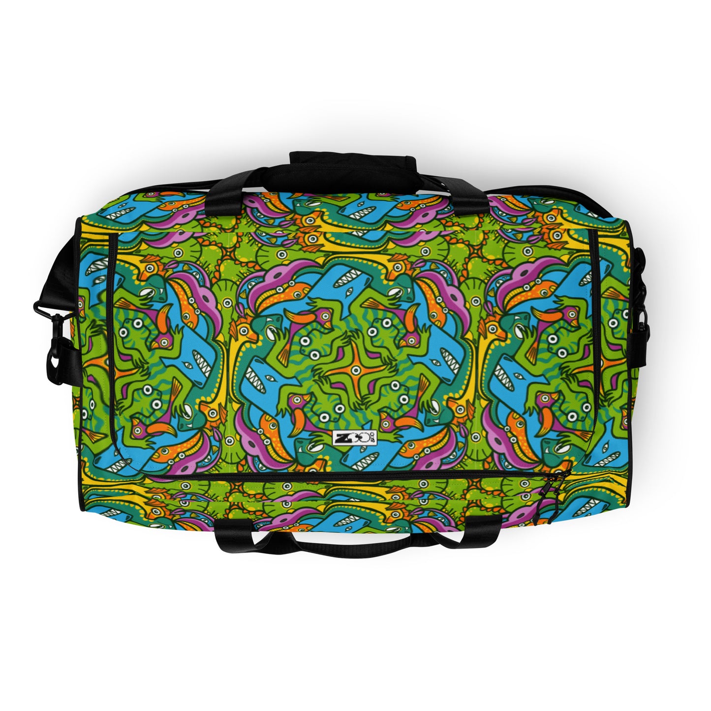 Keep calm and doodle is more than just doodling Duffle bag. Top view