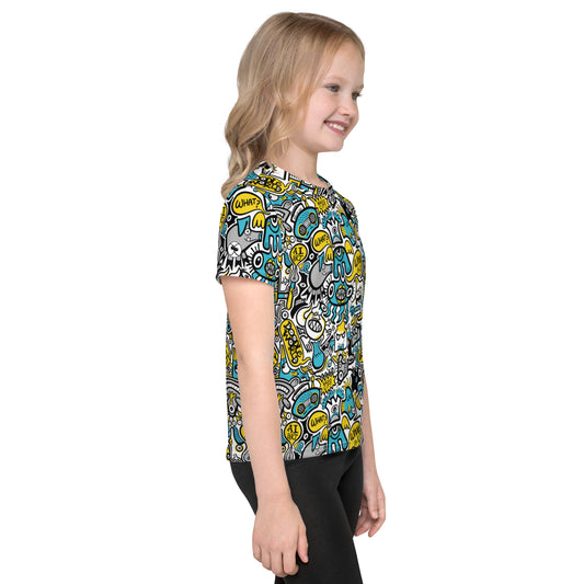 Discover a whole Doodle world in Lost city Kids crew neck t-shirt. Lifestyle