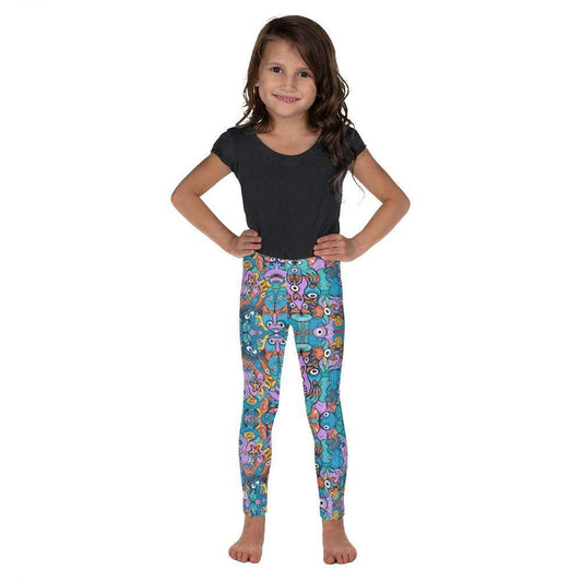 Wake up, time to take care of our sea Kid's Leggings-Kids Leggings