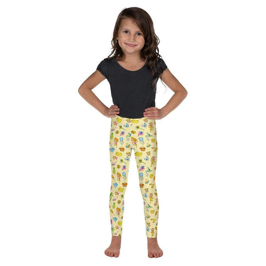 Enjoy happy summer pattern design Kid's Leggings-Kids Leggings