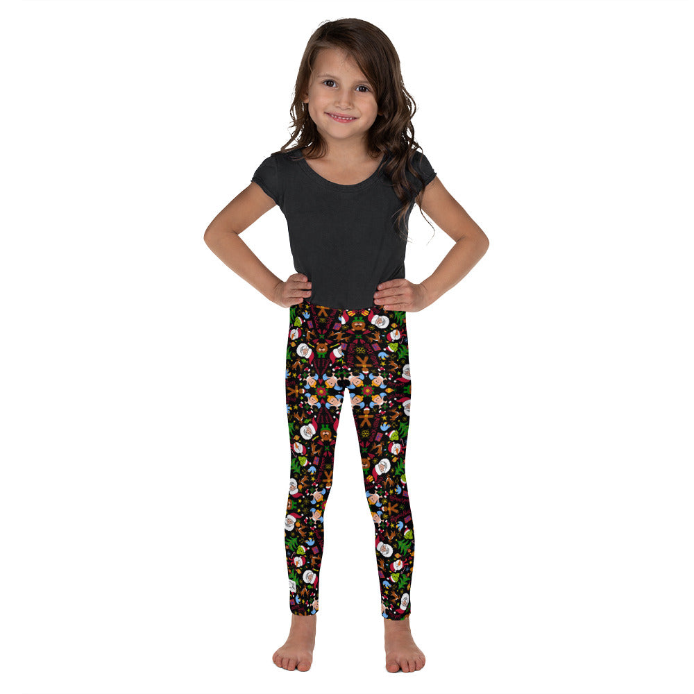 The joy of Christmas pattern design Kid's Leggings – Zoo&co