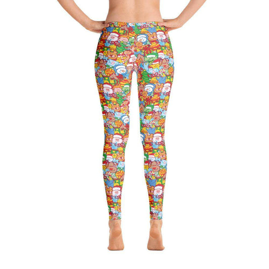 All Christmas stars pattern design Leggings-Leggings