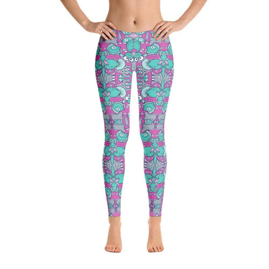 Sea creatures from an alien world Leggings-Leggings