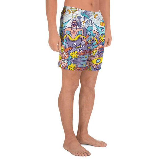 Ready for adventure this summer Men's Athletic Long Shorts-Athletic long shorts
