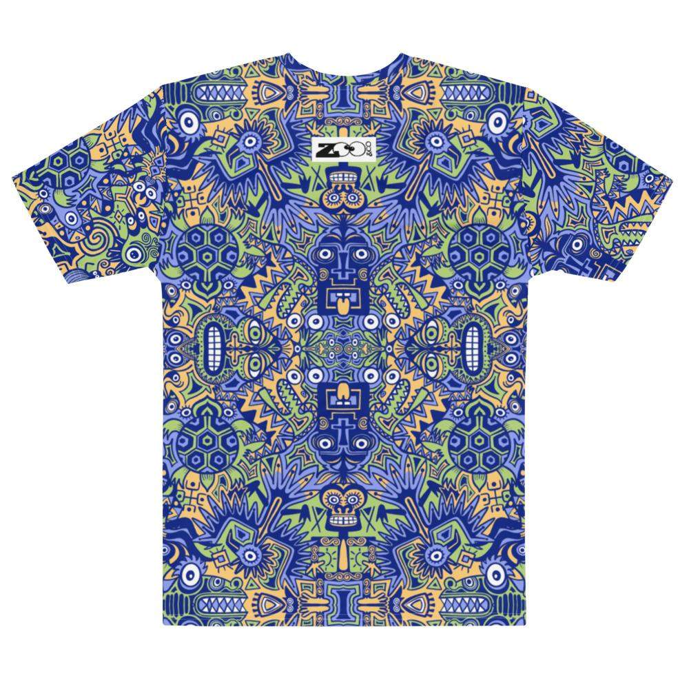 Playful Pre-columbian symbols pattern Men's T-shirt-All-over print T-Shirts