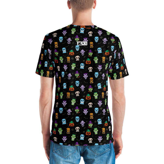 Scary Halloween faces Men's T-shirt-All-over print T-Shirts
