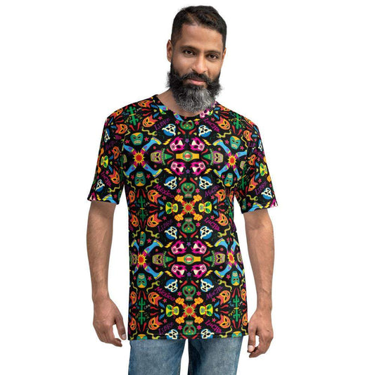 Mexican wrestling colorful party Men's T-shirt-All-over print T-Shirts
