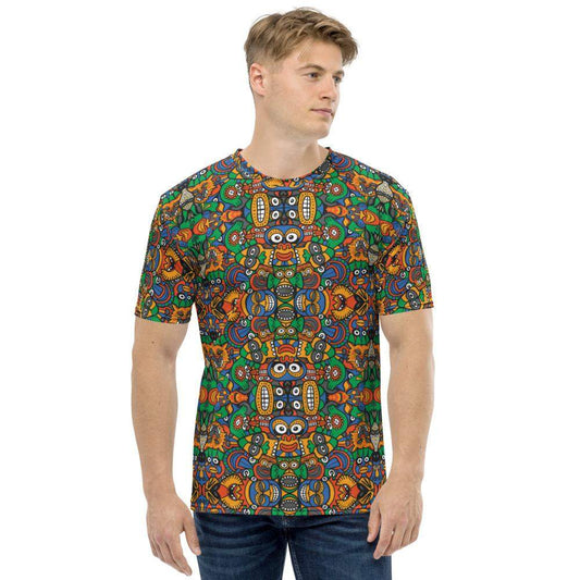 Fantastic African masks festival Men's T-shirt-All-over print T-Shirts