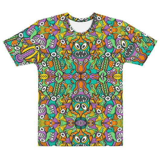 The vast ocean is full of doodle critters Men's T-shirt-All-over print T-Shirts