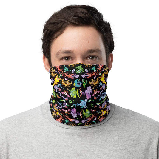 Ocean critters pattern mandala Neck Gaiter-Neck gaiters
