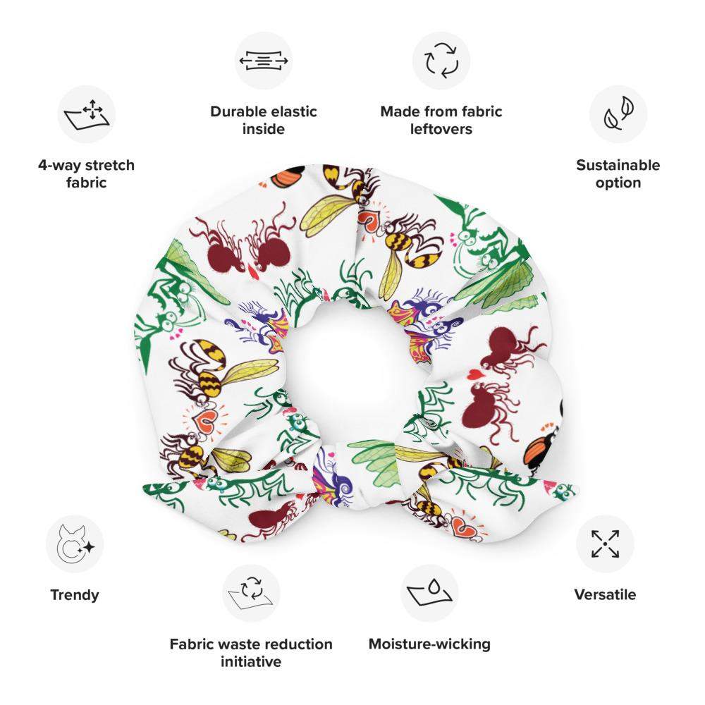 Cool insects madly in love Scrunchie-On sale,Scrunchies