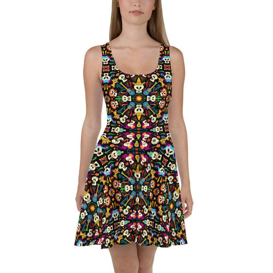 Day of the dead Mexican holiday Skater Dress-Skater dresses