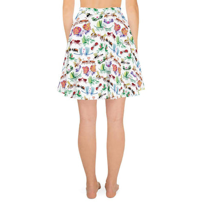 Cool insects madly in love Skater Skirt-Skater skirts
