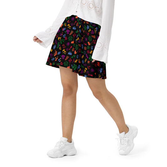 Wear this graphic bad words Skater Skirt, swear with confidence, keep your smile. Lifestyle