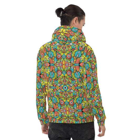 Alien monsters pattern design Unisex Hoodie-Unisex hoodies