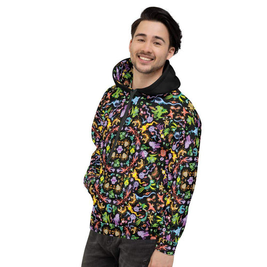 Ocean critters mandala pattern Unisex Hoodie-Unisex hoodies