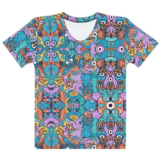 Wake up, time to take care of our sea Women's T-shirt. Front view