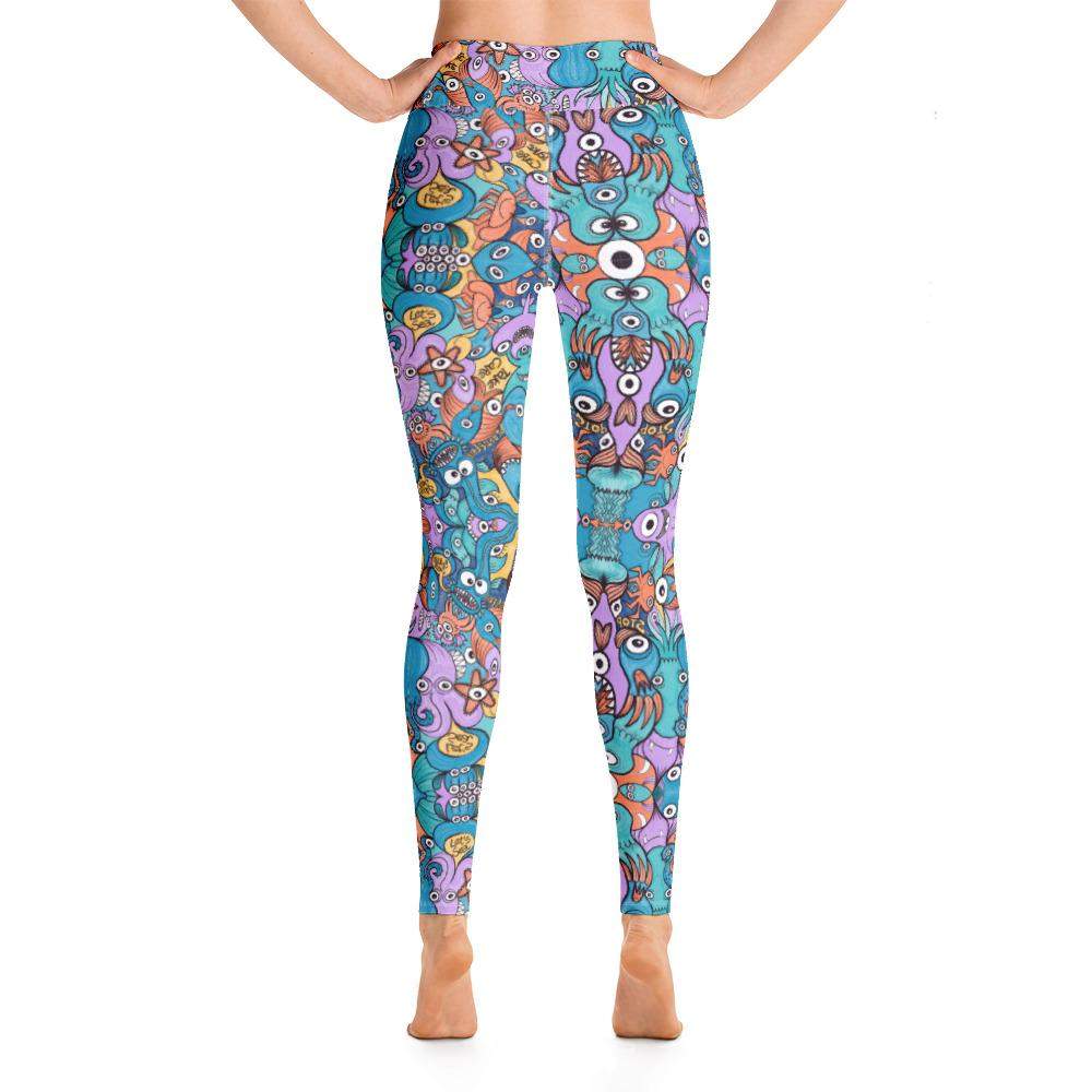 Wake up, time to take care of our sea Yoga Leggings-Yoga leggings