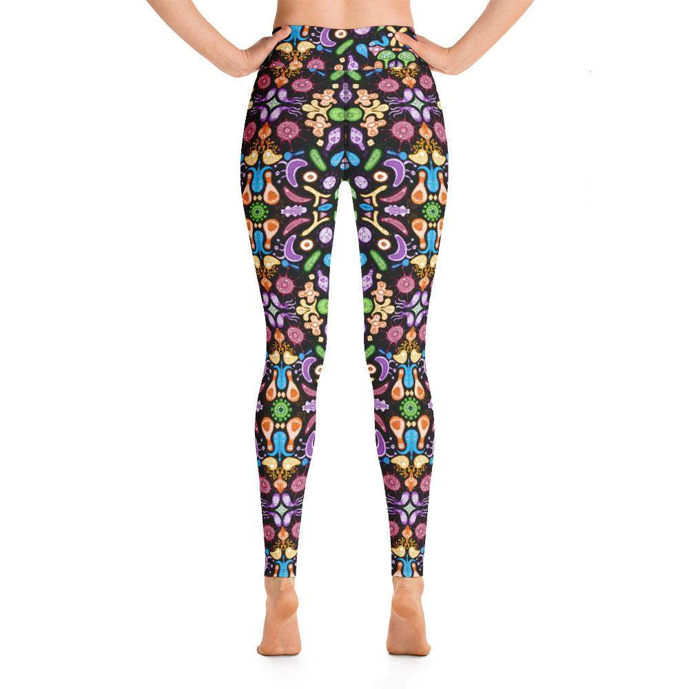 Don't be afraid of microorganisms Yoga Leggings-Yoga leggings