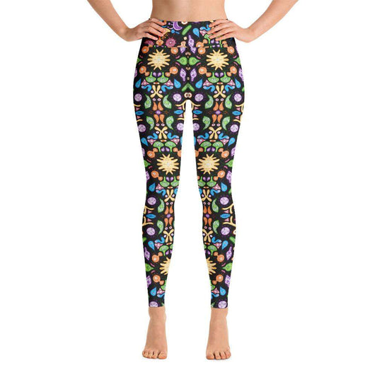 Don't be afraid of microorganisms Yoga Leggings-Yoga leggings