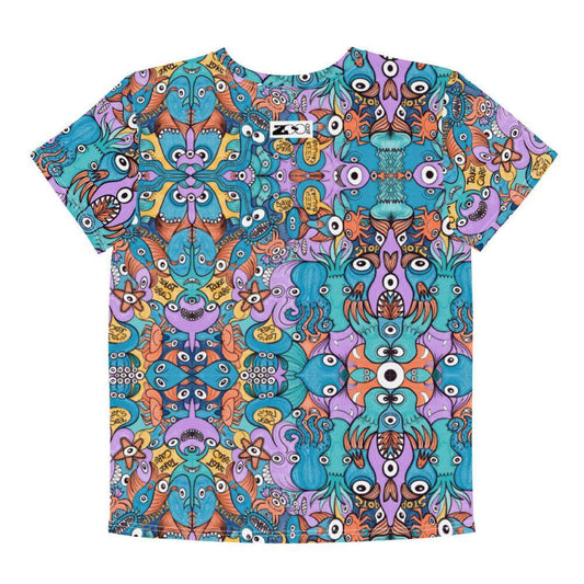 Wake up, time to take care of our sea Youth crew neck t-shirt-Youth crew neck t-shirt