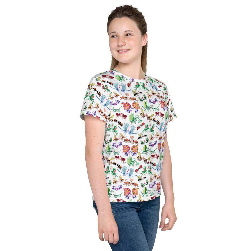 Cool insects madly in love Youth crew neck t-shirt-Youth crew neck t-shirt